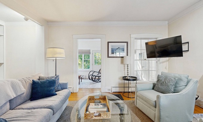 Camden House | Historic home steps from the harbor with enclosed porches & gorgeous deck