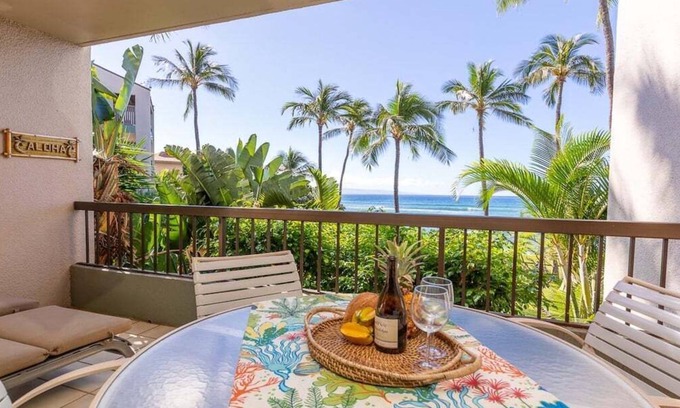 Honokowai Condo | HM A207 Spacious OceanFront 1BD w Ocean View