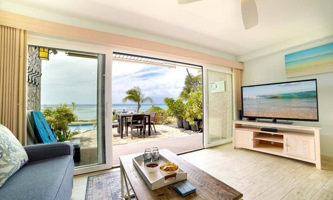 Honokowai Condo | HN 105 OceanFront 1BD w Lanai AC Steps from Beach