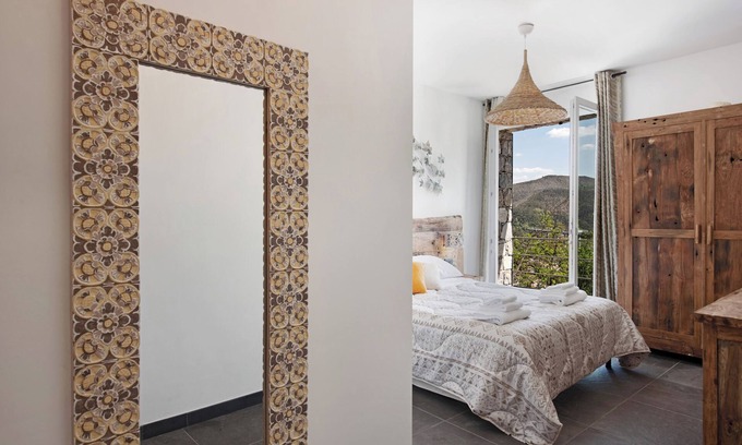 Casarza Ligure Apartment | Holiday Apartment "Villa Lice - Coronata" with Mountain View, Shared Pool & Wi-Fi
