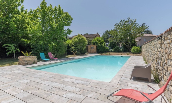 Vesseaux House | Holiday Gîte 'T1 Ardeche Vesseaux' with Mountain View, Shared Garden & Wi-Fi
