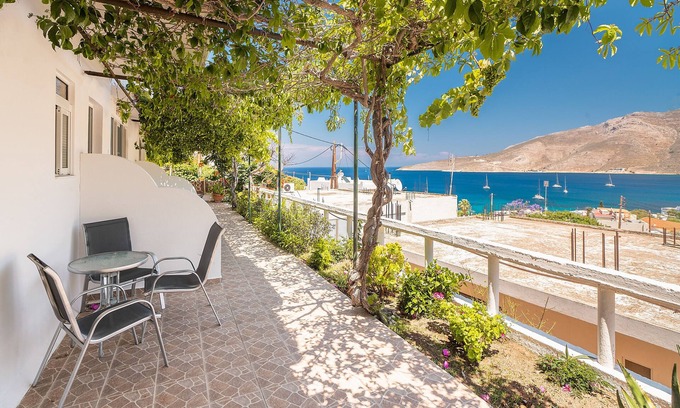 Tilos House | Holiday Home 'Panorama Tilos Apt A' with Sea View, Wi-Fi and Air Conditioning