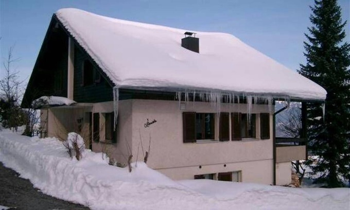 Emmetten House | Holiday House Daniela; great lake view and fireplace, perfect for the family holiday