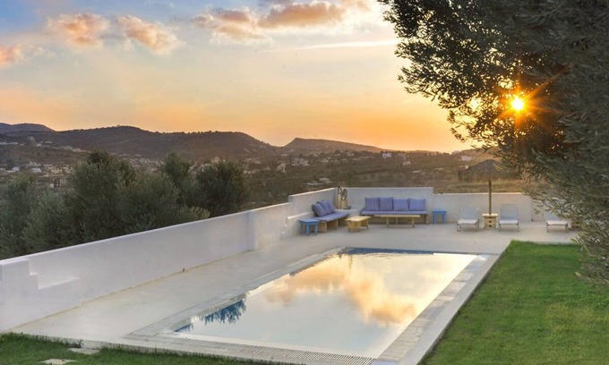 Pitsidia Villa | Holiday villa Aspruga, private pool, absolutely quiet and secluded location