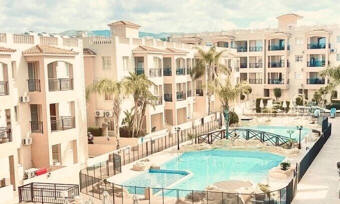 Paphos Apartment | HolidayHome-Sleeps4-Poolside-Close Local Amenities