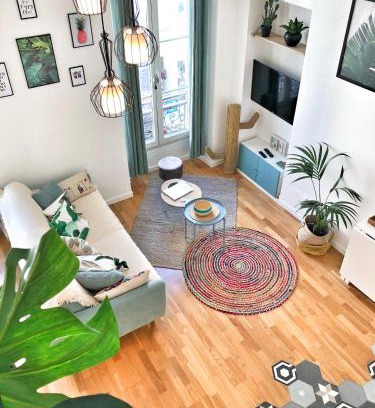 Centre Ville-Gare Apartment | Homelivia, Appart FRIDA, mezzanine, déco raffinée et balcon