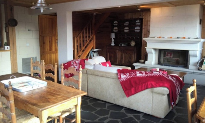 Allos Ski Chalet | Homerez - Chalet Allos with breathtaking view