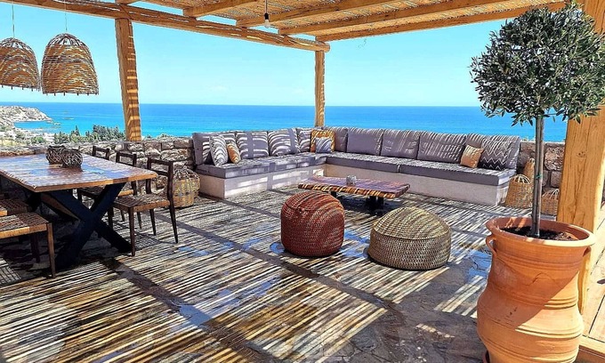Stegna House | Homerez - Charming House in Rhodes with Jacuzzi and Sea View