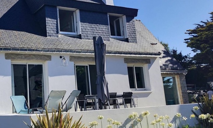 Saint-Gildas-de-Rhuys House | House 9 pope sight sea 150m beach Kercambre, linen and household included