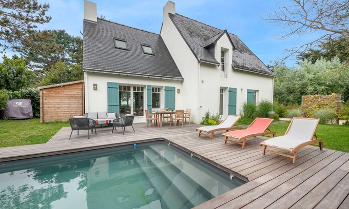 Piriac-sur-Mer House | House for 8 - Heated pool - 100m from the beach