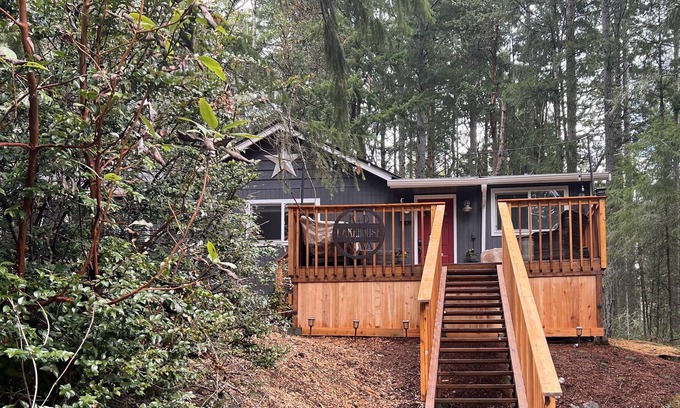 Anderson Island Cottage | House in the Woods by a Lake on an Island