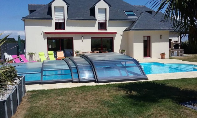 Saint-Jacques House | House with covered pool for 8 people in Sarzeau
