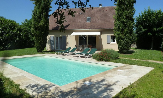 Loubressac House | House with private pool in Loubressac near Dordogne valley and Rocamadour
