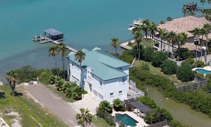 South Padre Island House | Huge Private Bayfront Oasis! Private Pool/Amazing Water & Sunset views!