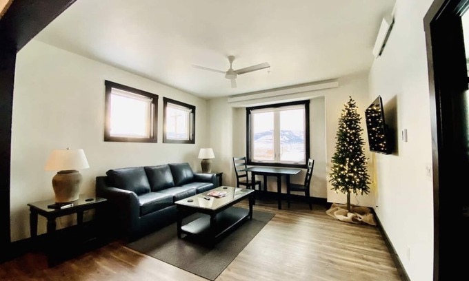Granby Apartment | Ice Skating Suite 202 at Granby Dairy Suites