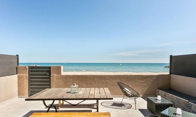 Palavas-les-Flots Apartment | Ideal in Palavas: AC, terrace, direct beach access☀