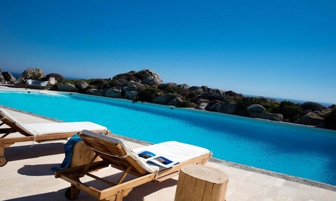 Plintri Villa | Impressive Villa 3 minutes from Super Paradise Beach, Large Private Pool and Panoramic Sea Views