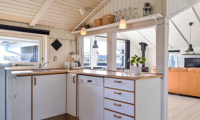 Bjerregard Strand House | In the attractive Bjerregård, this well-maintained vacation home awaits you with a cozy atmosphere.