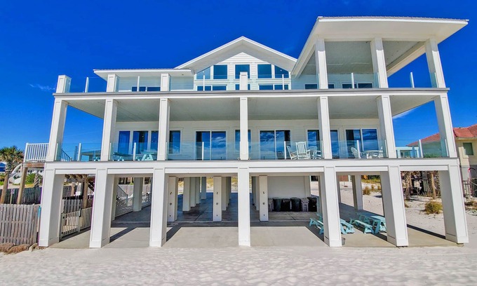 Pensacola Beach House | Incredible Gulf Front Home with Private Pool! Sleeps up to 36 people!