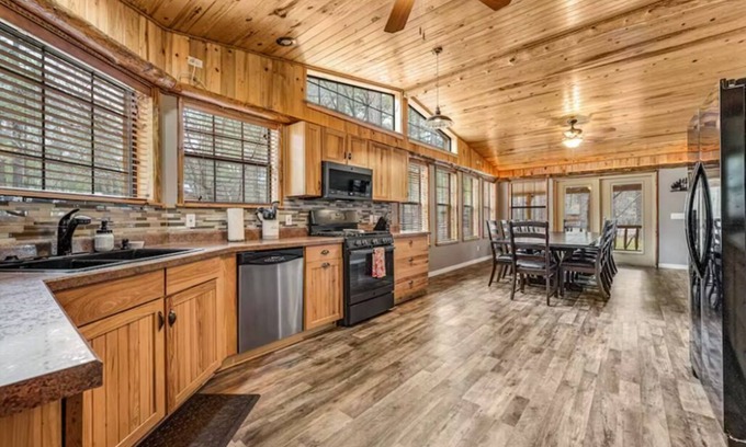 Lakeside Cabin | Incredible Rustic Lakeside Cabin in the Woods! Near Lakes, Skiing and Trails!
