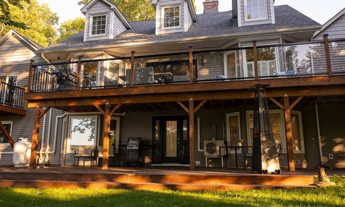 Fredericton House | Incredible Waterfront Property in the City, Trail, Boat-in/out, View, Fire Table