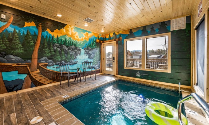 Pigeon Forge Cabin | Indoor Pool/Theater/Arcade/Sleeps 12/Near Parkway