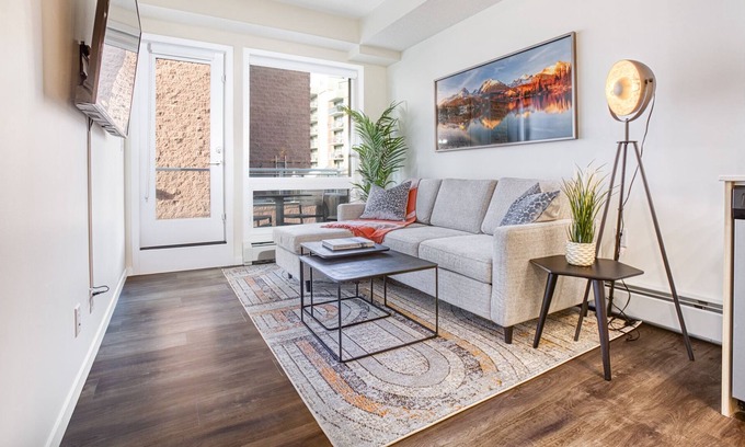 Beltline Apartment | Indulge in YYC's Best! Private Den, Patio on 17th