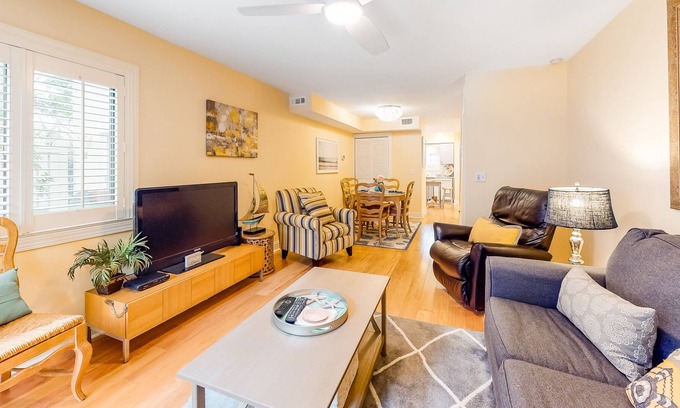 Folly Field House | Inviting getaway with shared pool - quick walk to beach and trolley