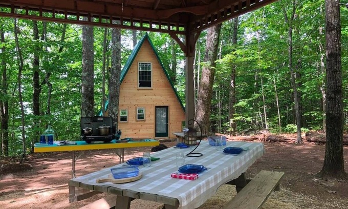 Monmouth Cabin | Island Aframe Adventure in Maine