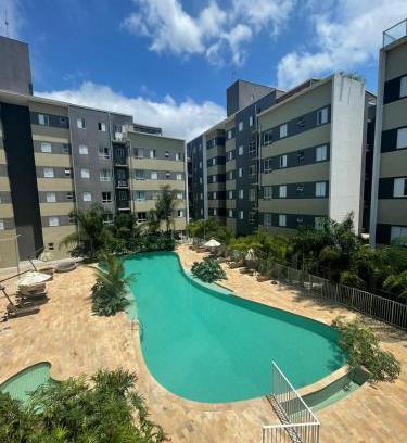 Estufa II Apartment | Jardim das Palmeiras II Home Resort JP2 Ubatuba - Apartamento com 2 Dorms, 1 Suíte, Churrasqueira Gourmet, Piscina Adulto e Infantil, Jacuzzi Aquecida, Sauna, Academia, Salão de Jogos e Playground