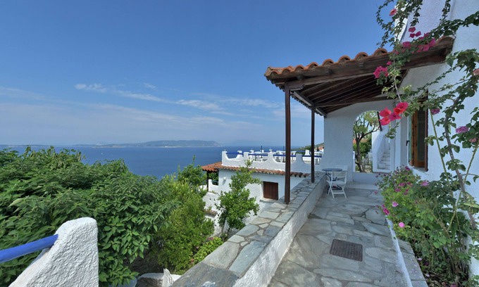 Xanthi Region House | JASMINE house. Panoramic pool. Access to the sea. Privileged view of the Egean.