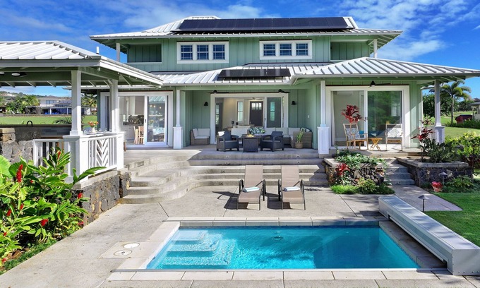 Poipu House | JC Surf House: Elegant 5BR w/Pool, BBQ & Ocean Views