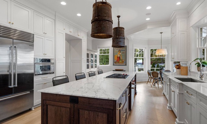 Mill Creek House | Juniper Presents: Posh Lkfront Hm w/ 100’ ft of Priv Bch, Pool, Thtr, 2EV Chrgrs