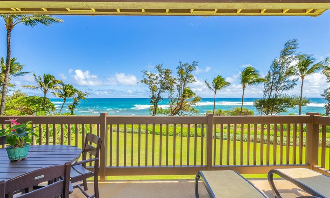 Lihue Condo | Kaha Lani Resort #224, Oceanfront, Sunrise Views, Walk to Lydgate Beach