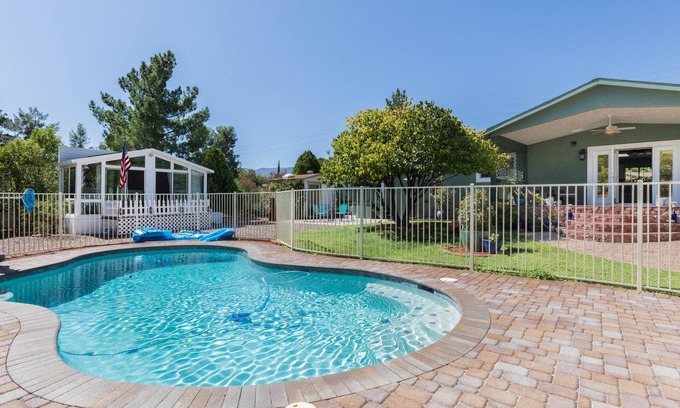 Cottonwood House | Kapila Gardens Family Retreat with heated pool