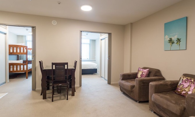 Newton Apartment | Kids love bunks and great location with carpark!