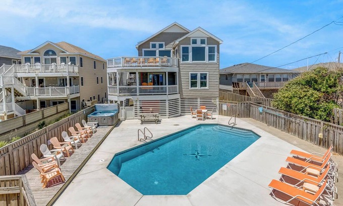 Nags Head House | Krosnest | Oceanfront | Private Pool, Hot Tub | Nags Head