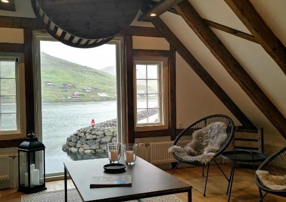 Sorvagur Apartment | Løðupakkhúsið - Historical Warehouse - Top Floor