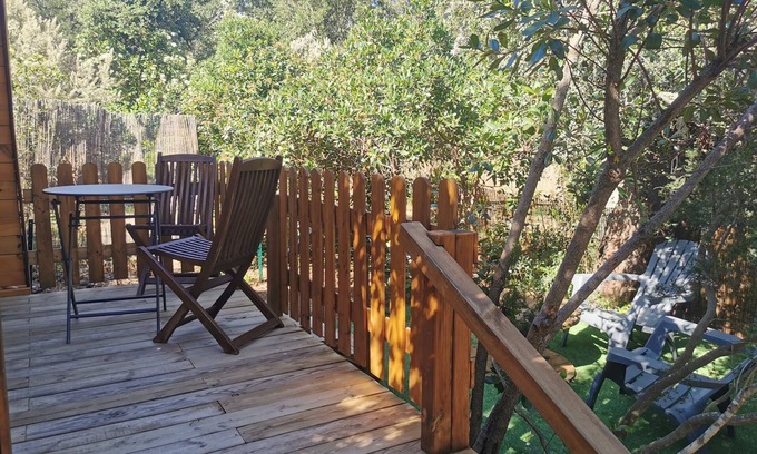 Porto-Vecchio Ski Chalet | La cabane pampa, a cosy, intimate wooden cocoon in Porto-Vecchio