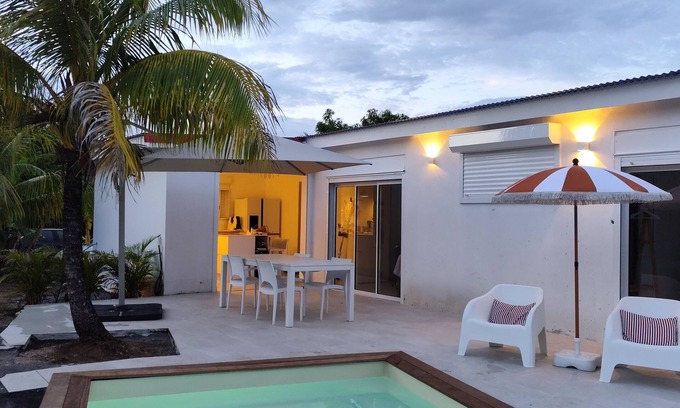 Saint Felix Villa | La petite villa, Guadeloupe. Sea view, tropical garden and swimming pool