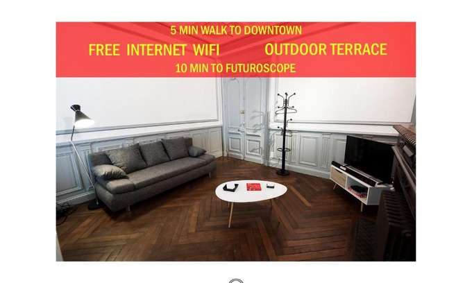 Poitiers Apartment | La Suite T2 40m2 avec terrasse 1ch-4pers Appart Hotel Poitiers