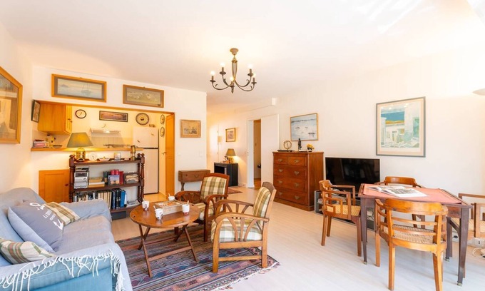 Morbihan Apartment | La Trinité/Mer, 4-room apartment -90m²-Port view
