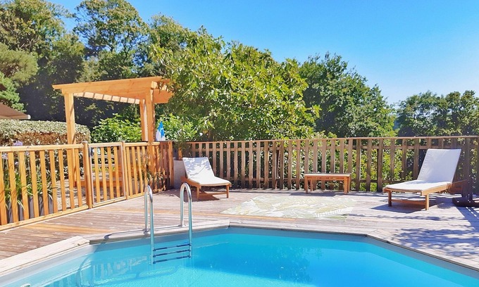 Morlaix House | La Villa Saint Kirio - swimming pool and jacuzzi - near Carantec