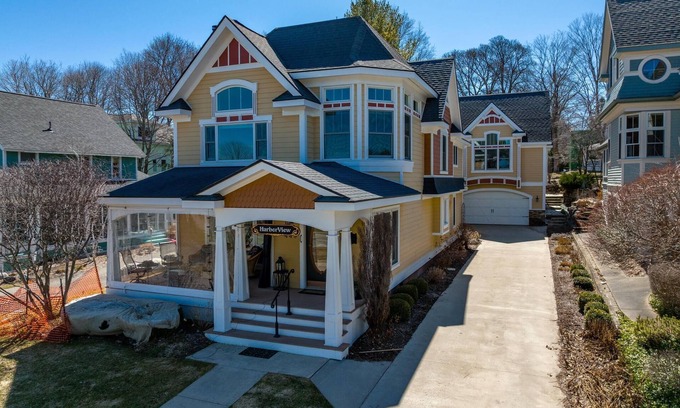Boyne City House | Lake Charlevoix Home, Sleeps 17, Across from Harborage Marina