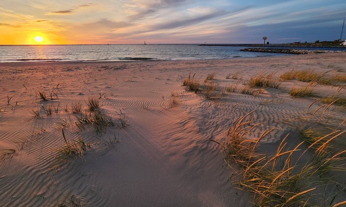 Ludington Condo | Lake Michigan Condo in Ludington Steps Away from Beach + Pool
