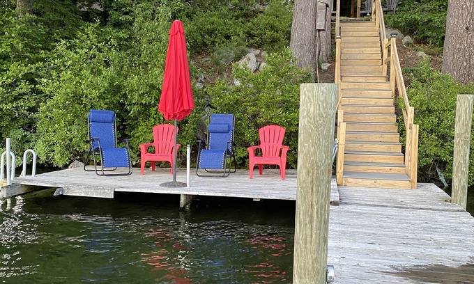Meredith House | Lake Winnipesaukee Waterfront Home - Private Dock Space Included