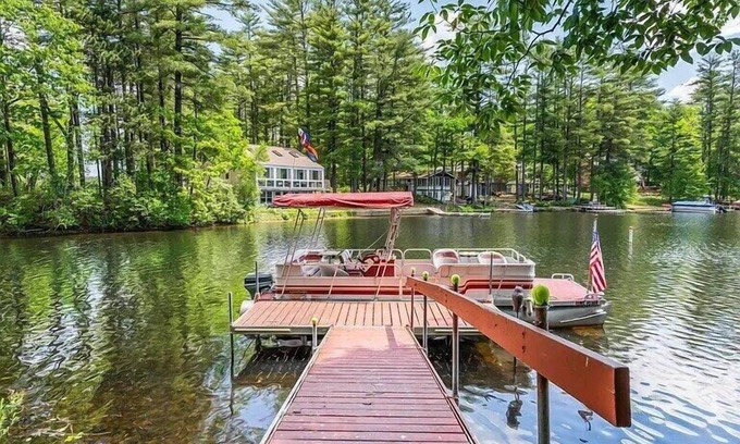 Shapleigh House | Lakefront Home with Private Dock, Kayaks/SUPs and beautiful foliage views.