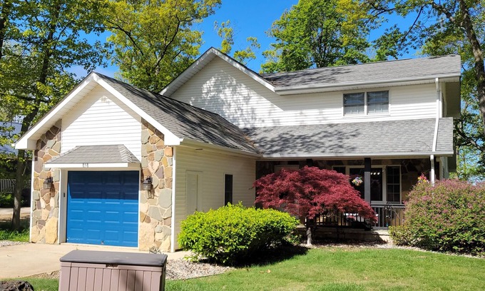 Port Austin House | Lakefront house with decks and gazebo, 5 bedrooms on private beach.