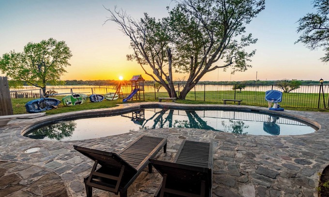 Rowlett House | Lakefront Luxe 7BR 6Bath Home with Pool & Hot Tub