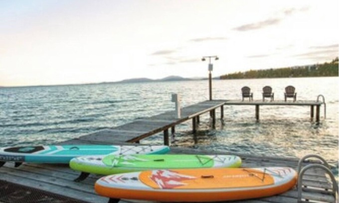 Bigfork House | Lakefront retreat w/private dock, SUPs & fast WiFi - walk to restaurants!